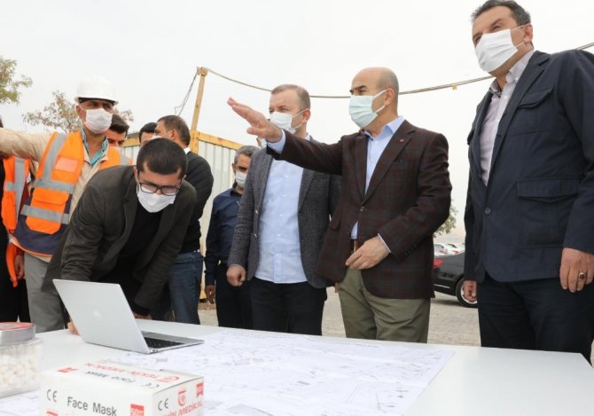 Mardin Valisi Demirtaş kentte devam eden çalışmaları inceledi
