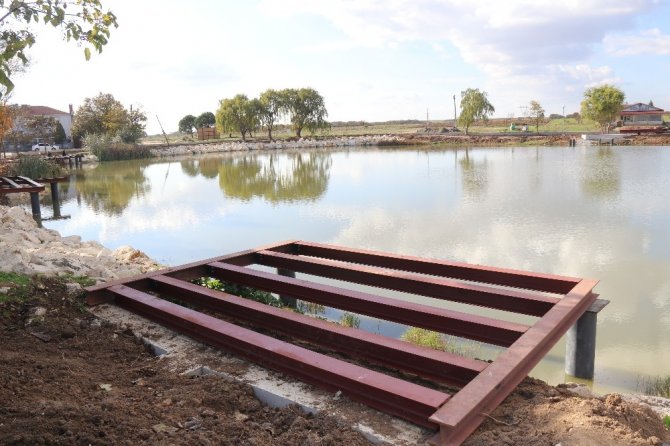 Ergene Belediyesi Velimeşe Gölet Projesi hızla yükseliyor
