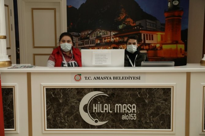 Amasya Belediyesi ‘Hilal Masa’ ile çözüm üretmeyi sürdürüyor