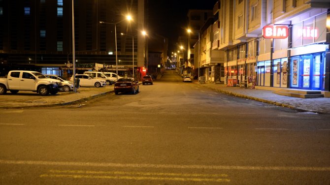 Doğu Anadolu'da sokağa çıkma yasağının ardından cadde ve sokaklar boş kaldı
