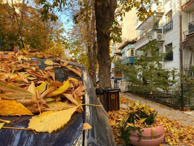 Eskişehir’de eşsiz sonbahar manzarası