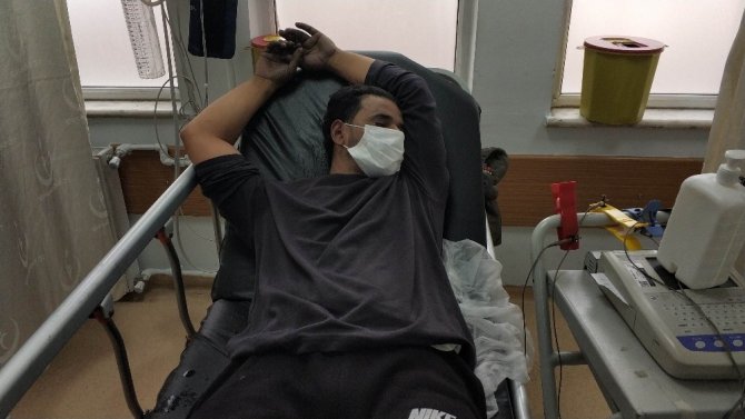Samsun’da yangında bir kişi hastanelik oldu