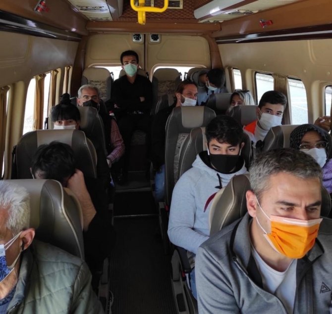 Marmaris’te toplu taşıma araçlarında Korona virüs denetimi yapıldı