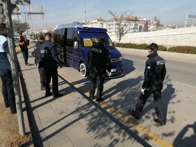 Ankara’da toplu taşıma araçlarına korona virüs denetimi