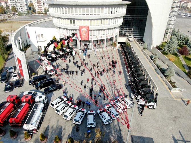 Malatya Büyükşehir’e 29 araç ve iş makinası takviyesi