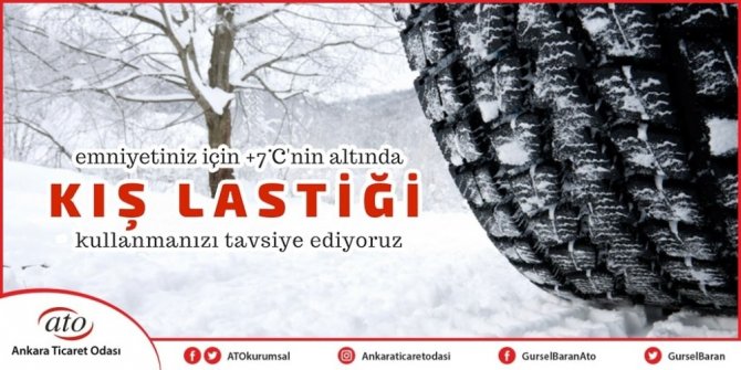 ATO Başkanı Baran’dan kış lastiği uyarısı: “Trafik kazası ‘kader’ değil”