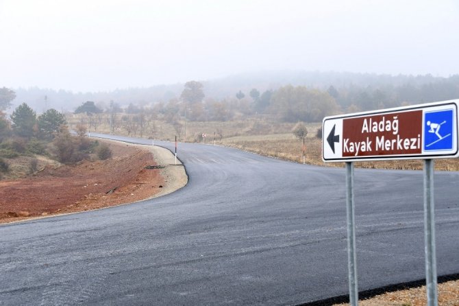 Derbent Aladağ yolu tamamlandı