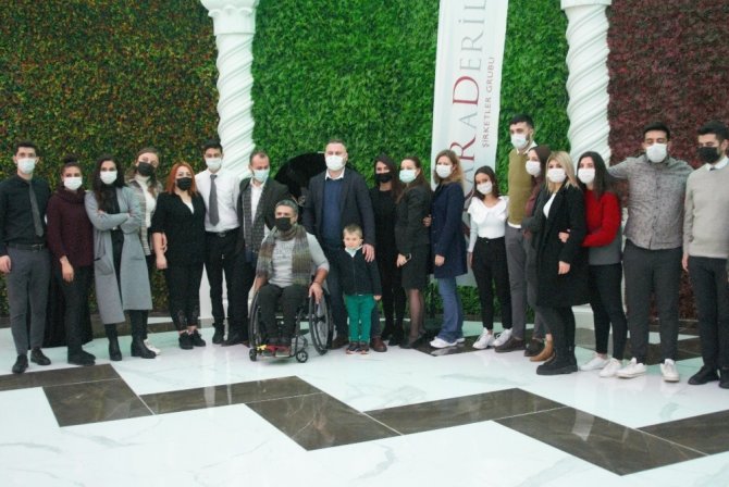 Terma City çalışanlarında engelli bale sanatçısına büyük jest