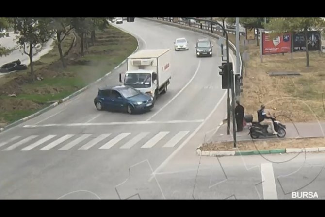Bursa’daki kazada ölüm yarım metreyle teğet geçti