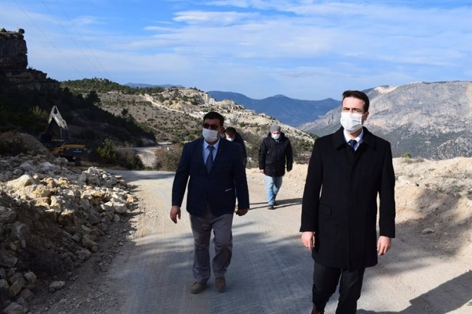 Abdullah Mihal Gazi Türbesi yolunda çalışma başladı