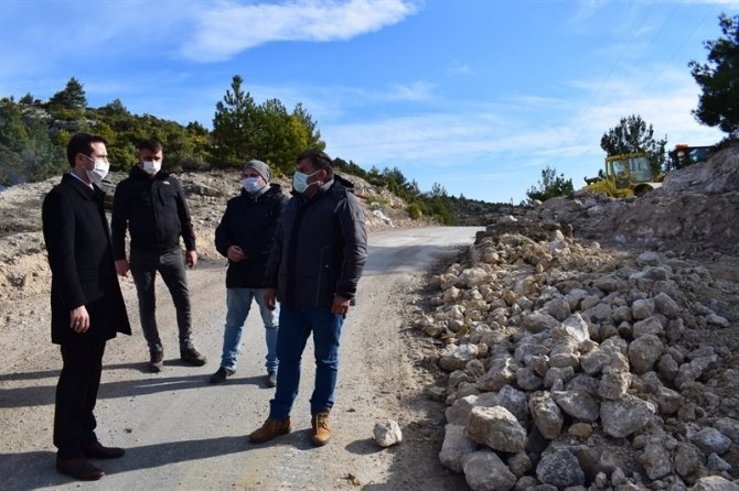 Abdullah Mihal Gazi Türbesi yolunda çalışma başladı