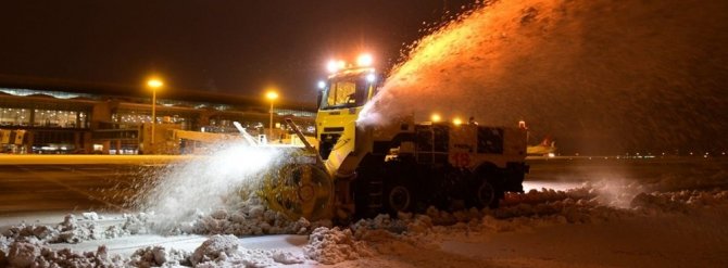DHMİ’den havalimanlarında 700 personelle karla mücadele