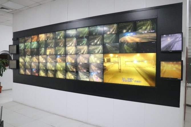 TEM’in 23 kilometrelik Bolu Dağı geçişi 93 kamerayla izleniyor