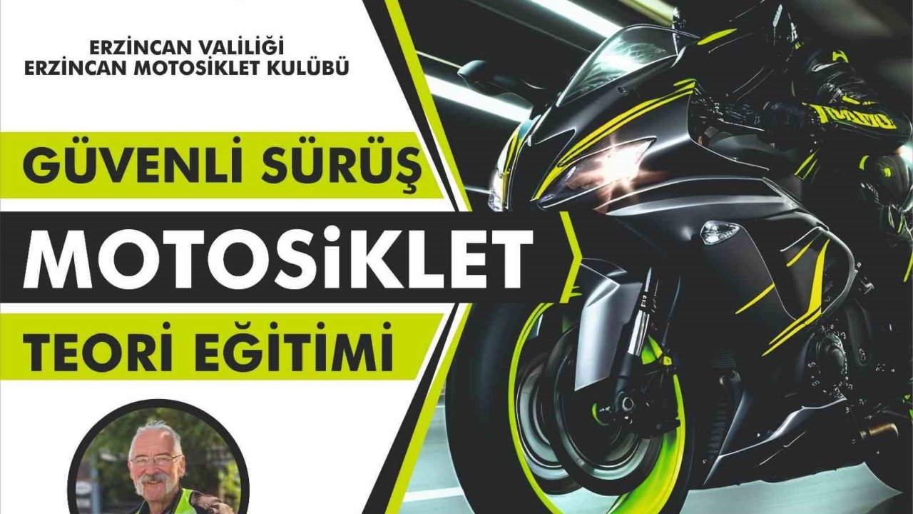 Erzincan’da "Güvenli Sürüş Motosiklet Teori Eğitimi" düzenleniyor