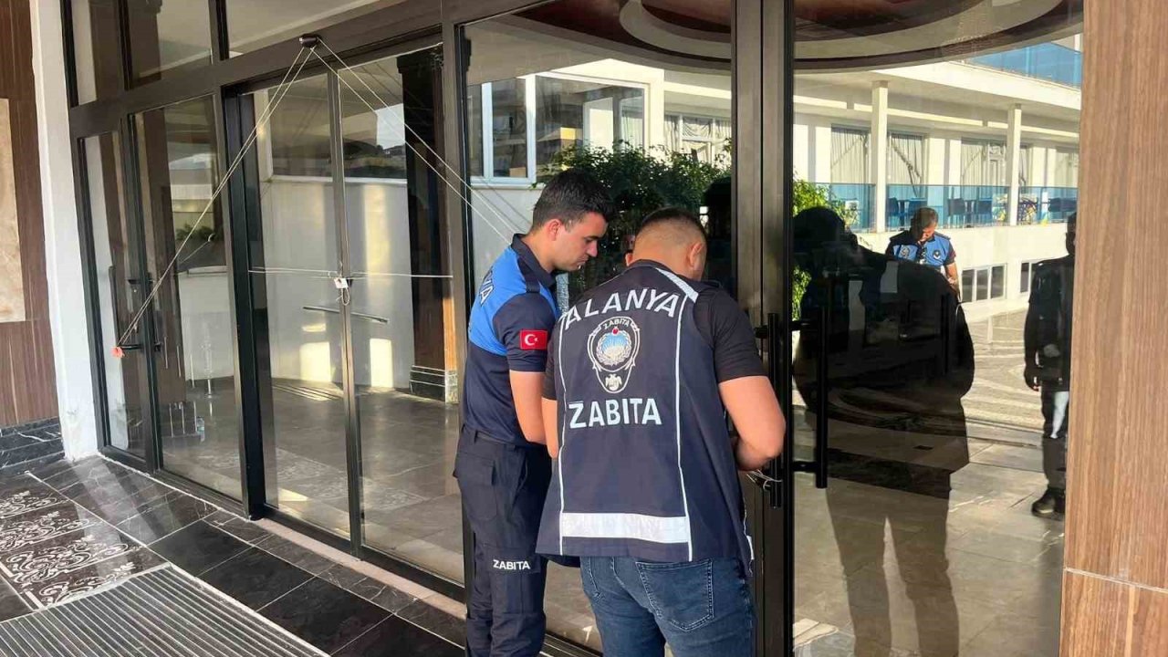 Alanya’da turizm tesisine 112’nci mühür