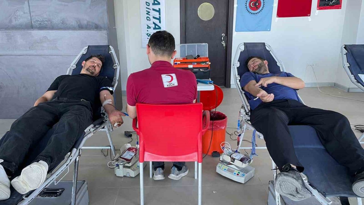 Madencilerden kan bağış kampanyasına ilgi