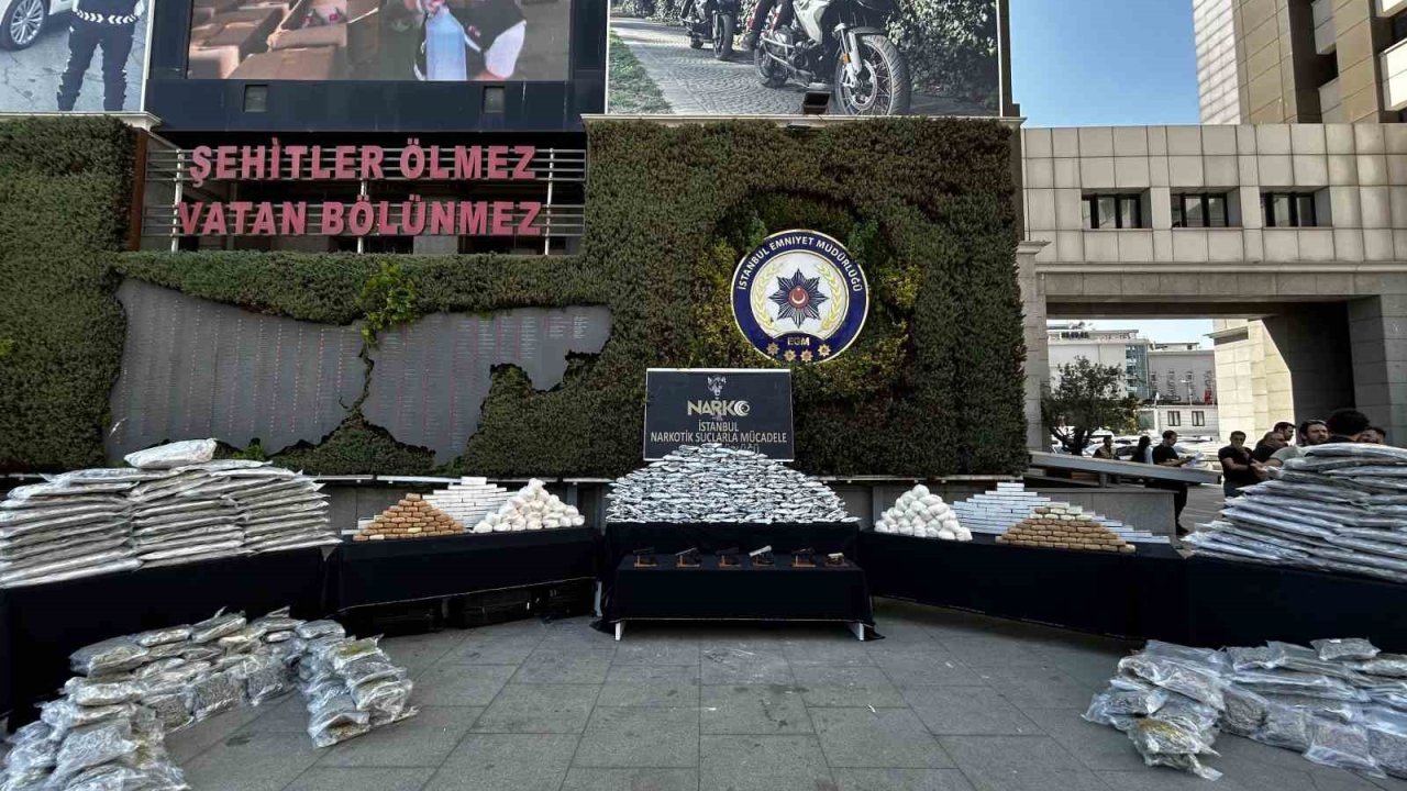 İstanbul merkezli 6 ilde Narkotik Operasyonu: 548 kilogram uyuşturucu madde ele geçirildi