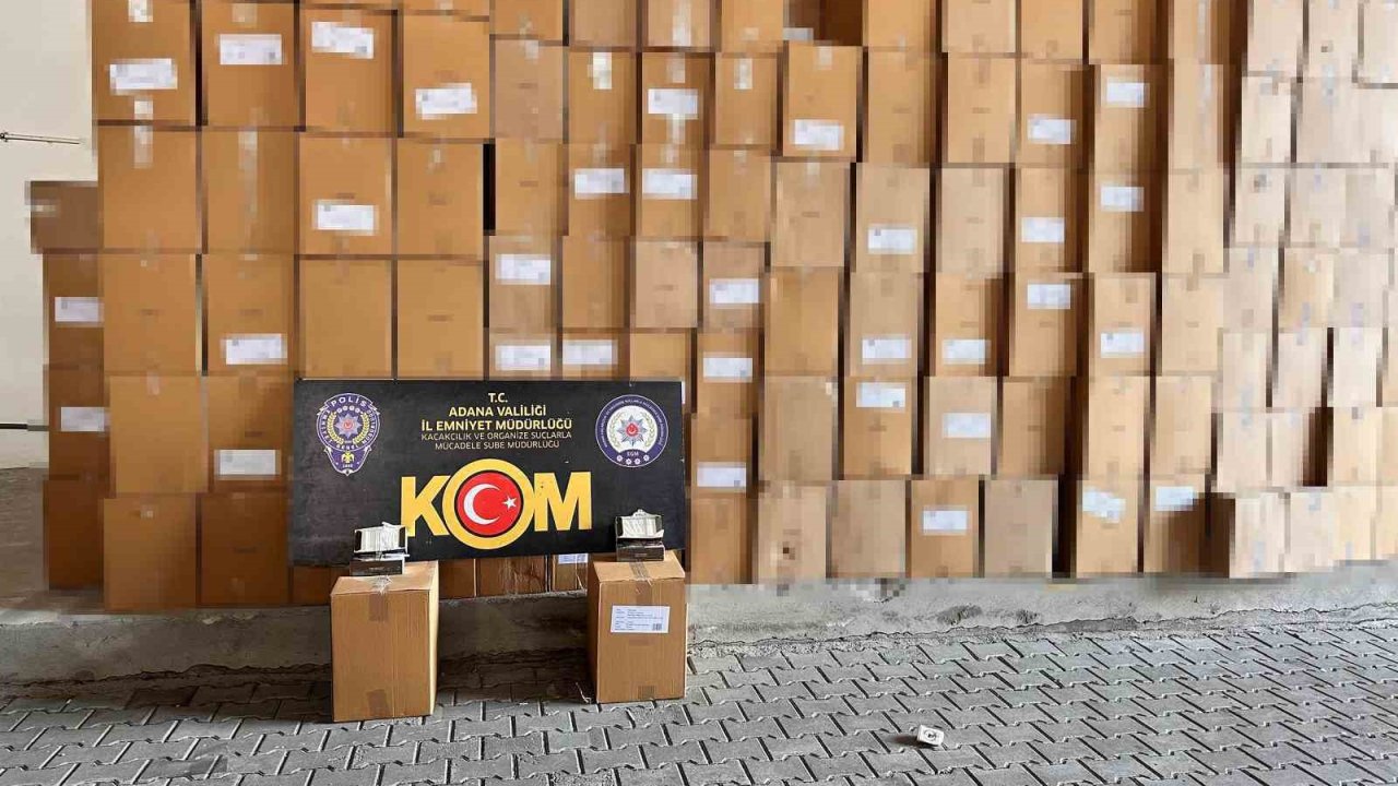 Adana’da 5 buçuk milyonluk kaçakçılık operasyonu: 5 gözaltı
