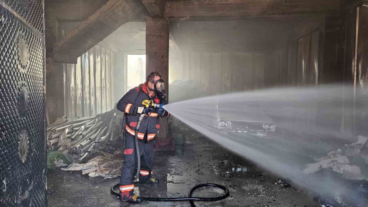 Malatya’da depo yangını