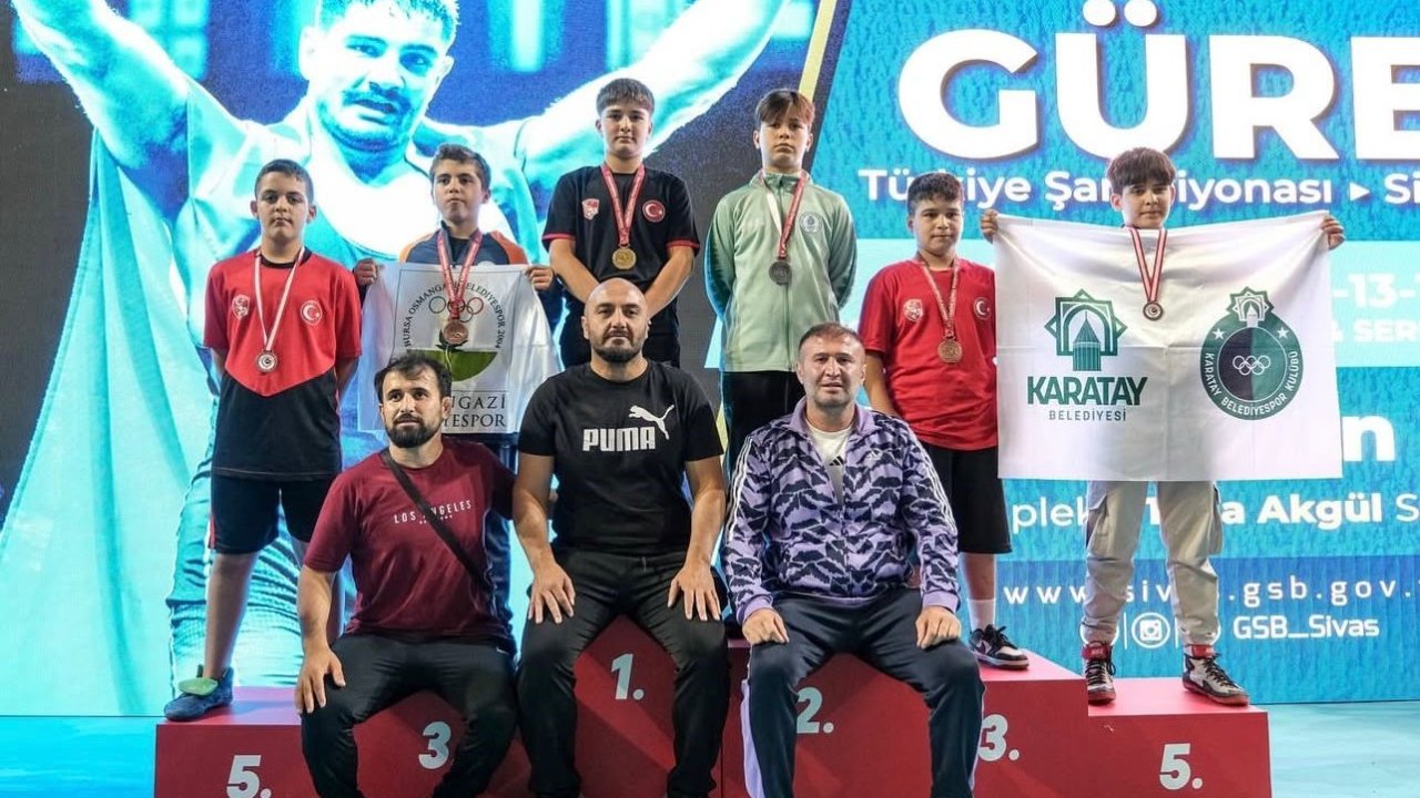 Karatay’ın güreşçilerinden Türkiye Şampiyonası’nda büyük başarı