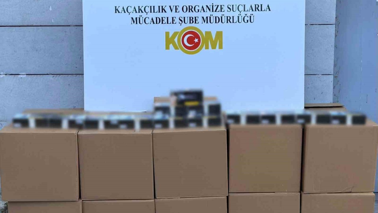 Samsun’da 200 bin adet kaçak makaron ele geçirildi