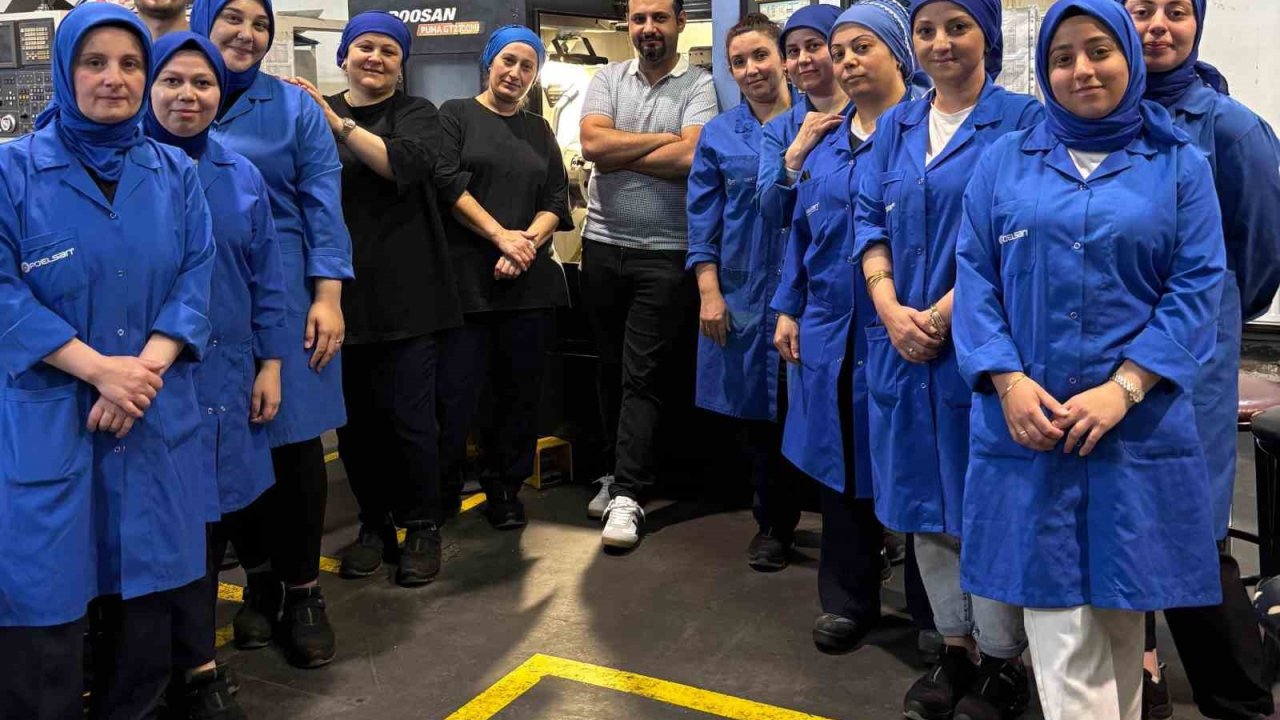 Samsunlu kadınlar CNC torna operatörü eğitimi aldı