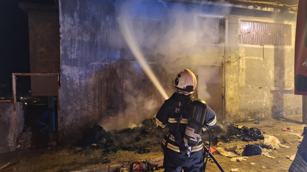 Kırıkhan’da müstakil evde yangın