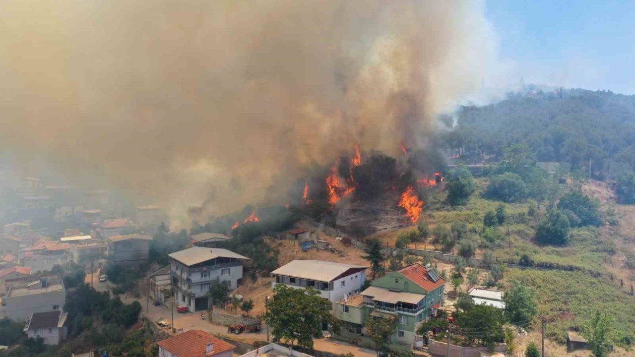 Başkan Aydın İsmetiye’deki yangın bölgesinde