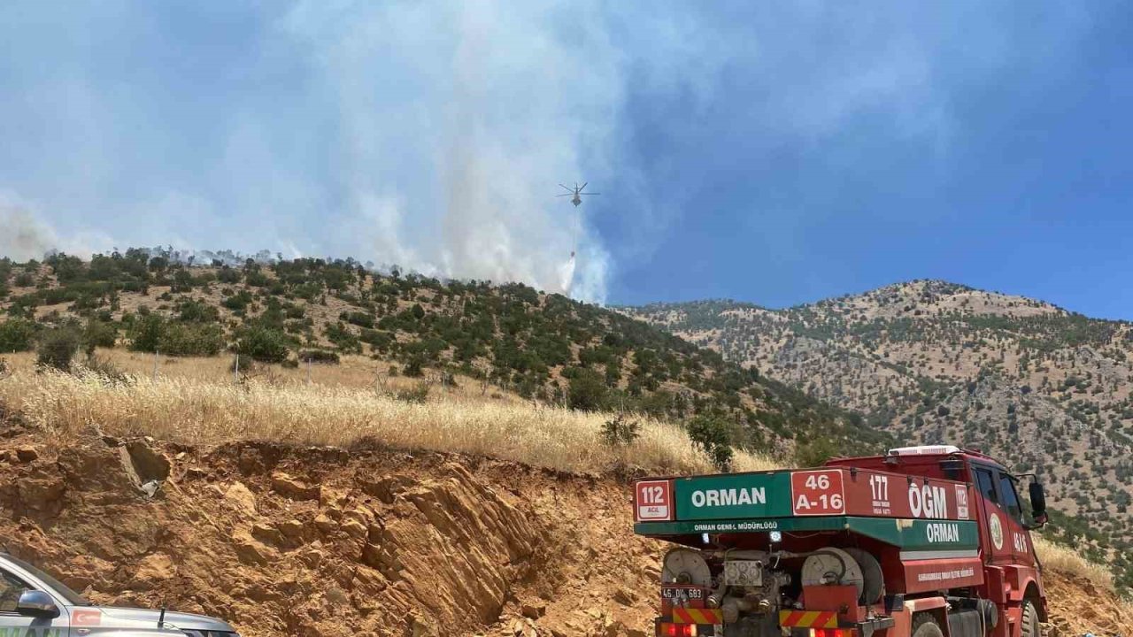 Kahramanmaraş’ta orman yangını sürüyor
