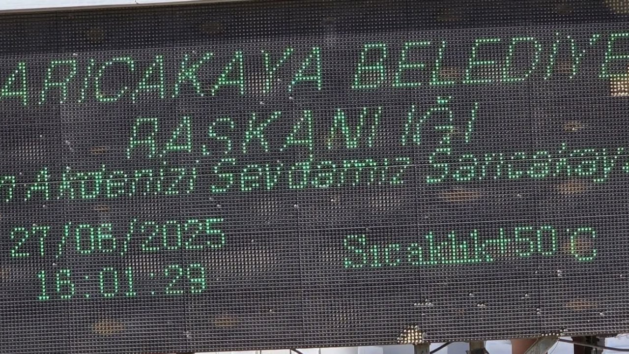 Sarıcakaya’da termometreler 50 dereceyi gösterdi