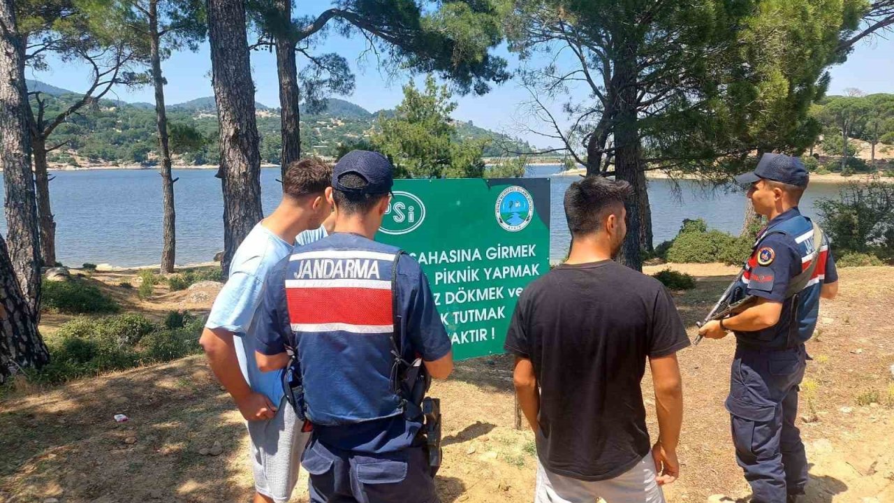 Jandarma ekipleri baraj ve göletlerde boğulma tehlikesine karşı uyardı