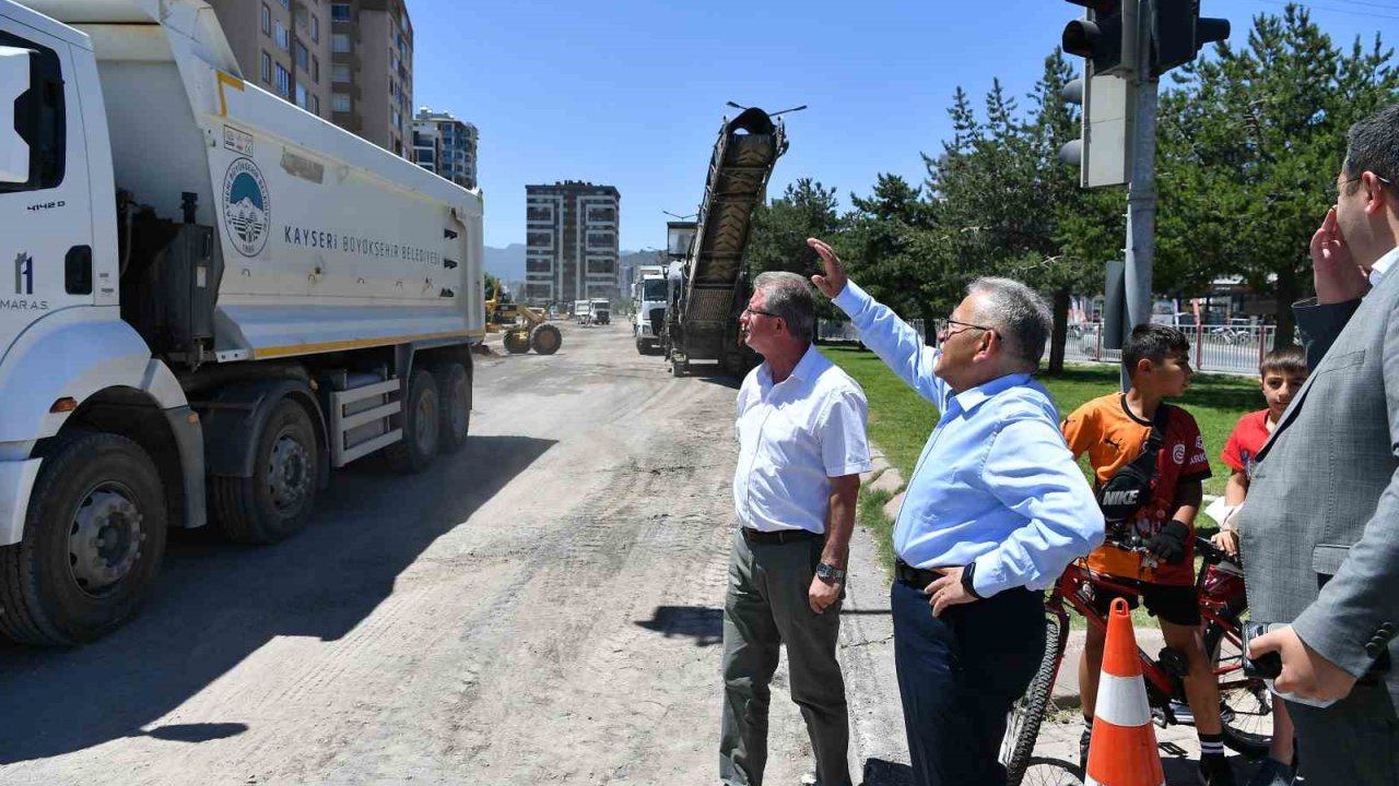 Başkan Büyükkılıç; Seher Bulvarı’ndaki yatırımı yerinde inceledi