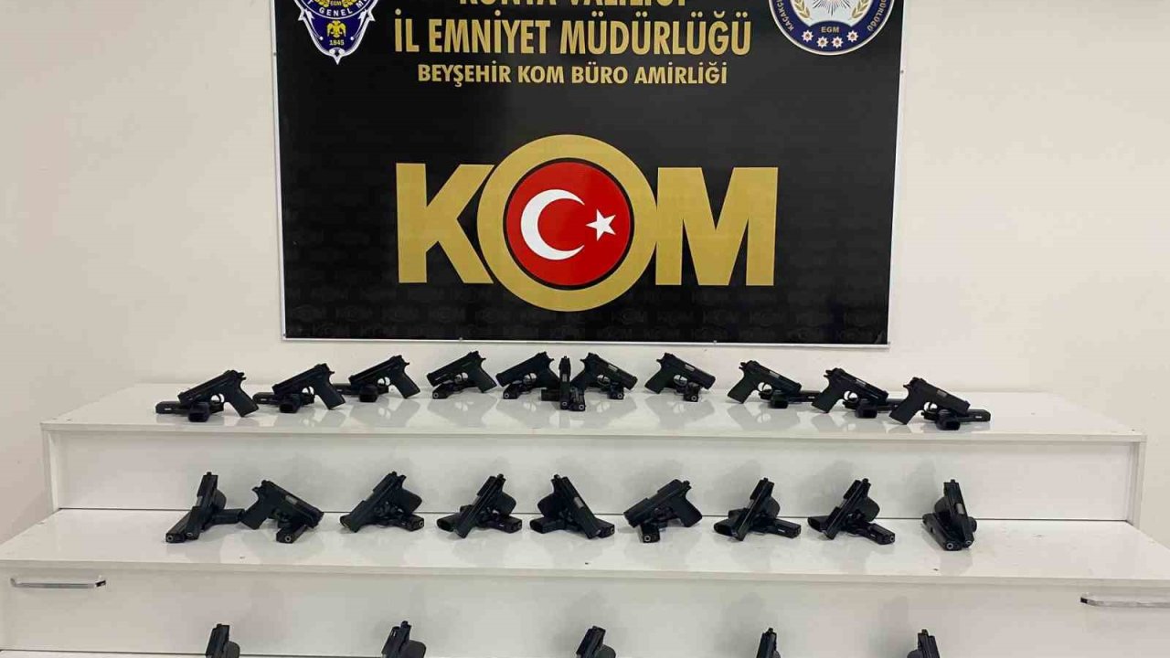 Konya’da 50 adet ruhsatsız tabanca ele geçirildi