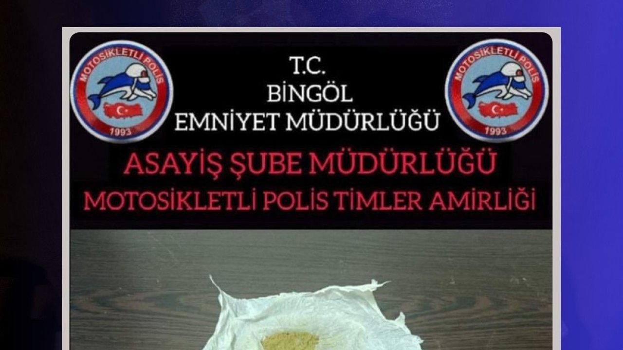 Bingöl’de uyuşturucu operasyonu