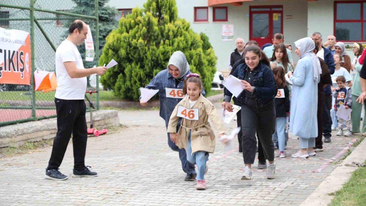 Aileler TOGÜ kampüsünde eğlenerek spor yaptı