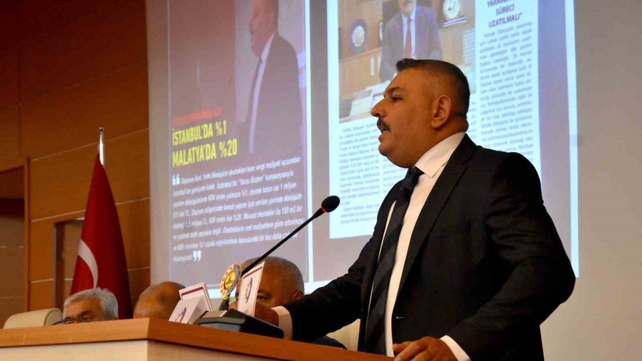 Sadıkoğlu: "Bu şehir 16 ay imar bekledi, yerinde dönüşüm süresi uzatılmalıdır"