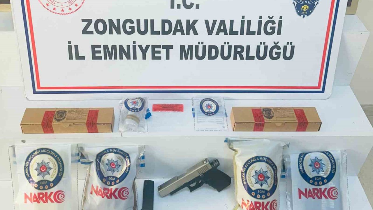 Zonguldak’ta narkotik operasyonunda 1 şüpheli tutuklandı