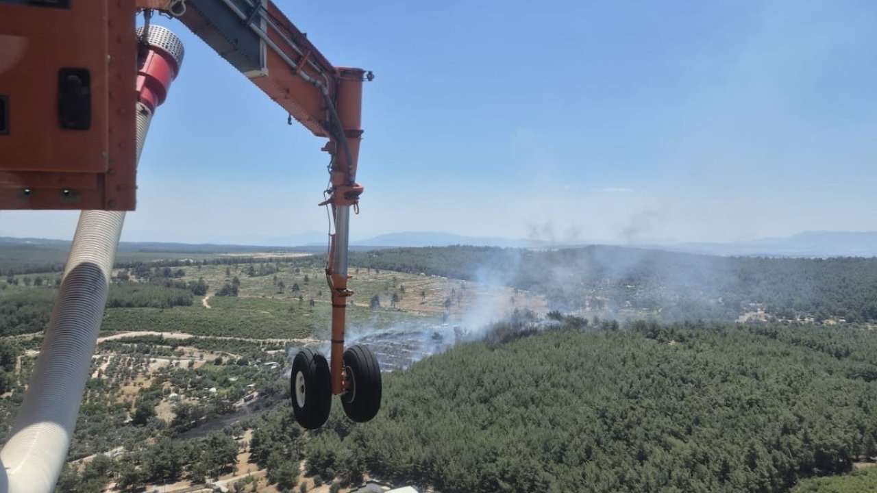 Buca yangınına takviye yapıldı, çalışmalar iyiye gidiyor