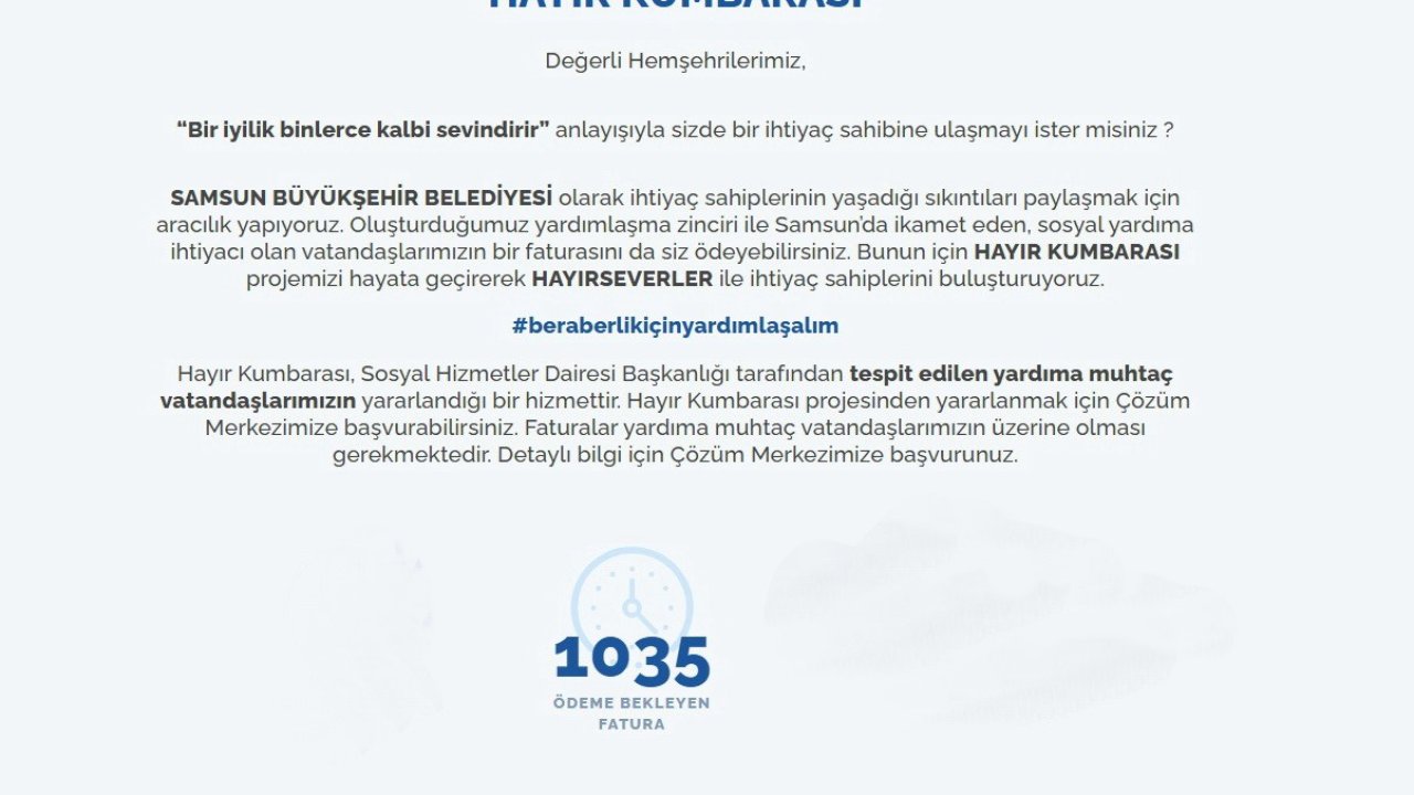 ‘Hayır Kumbarası’ projesi