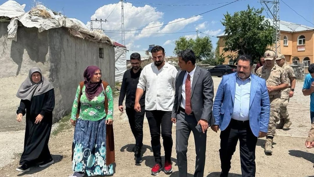 Kaymakam Mahir, Köyde devam eden parke çalışmalarını inceledi