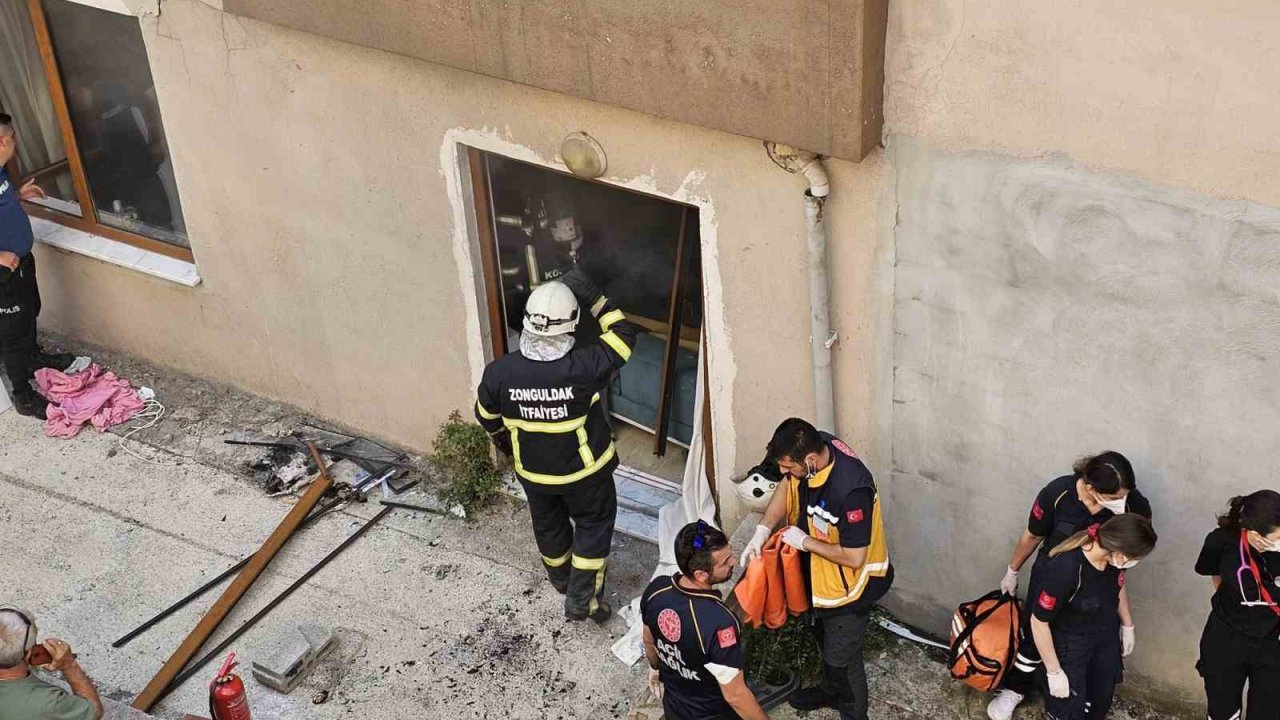 Zonguldak’ta patlama sesi mahalleyi ayağa kaldırdı