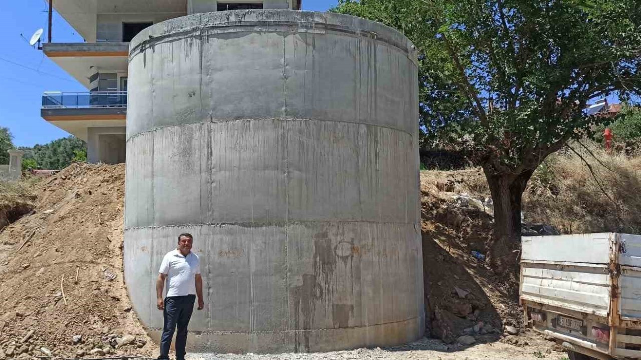 Karacaali Mahallesi’ne 105 tonluk yangın su deposu