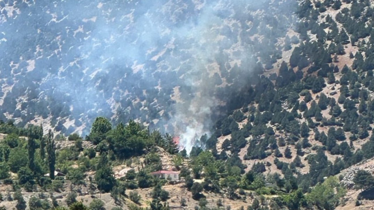 Gölbaşı’nda ormanlık alan yandı