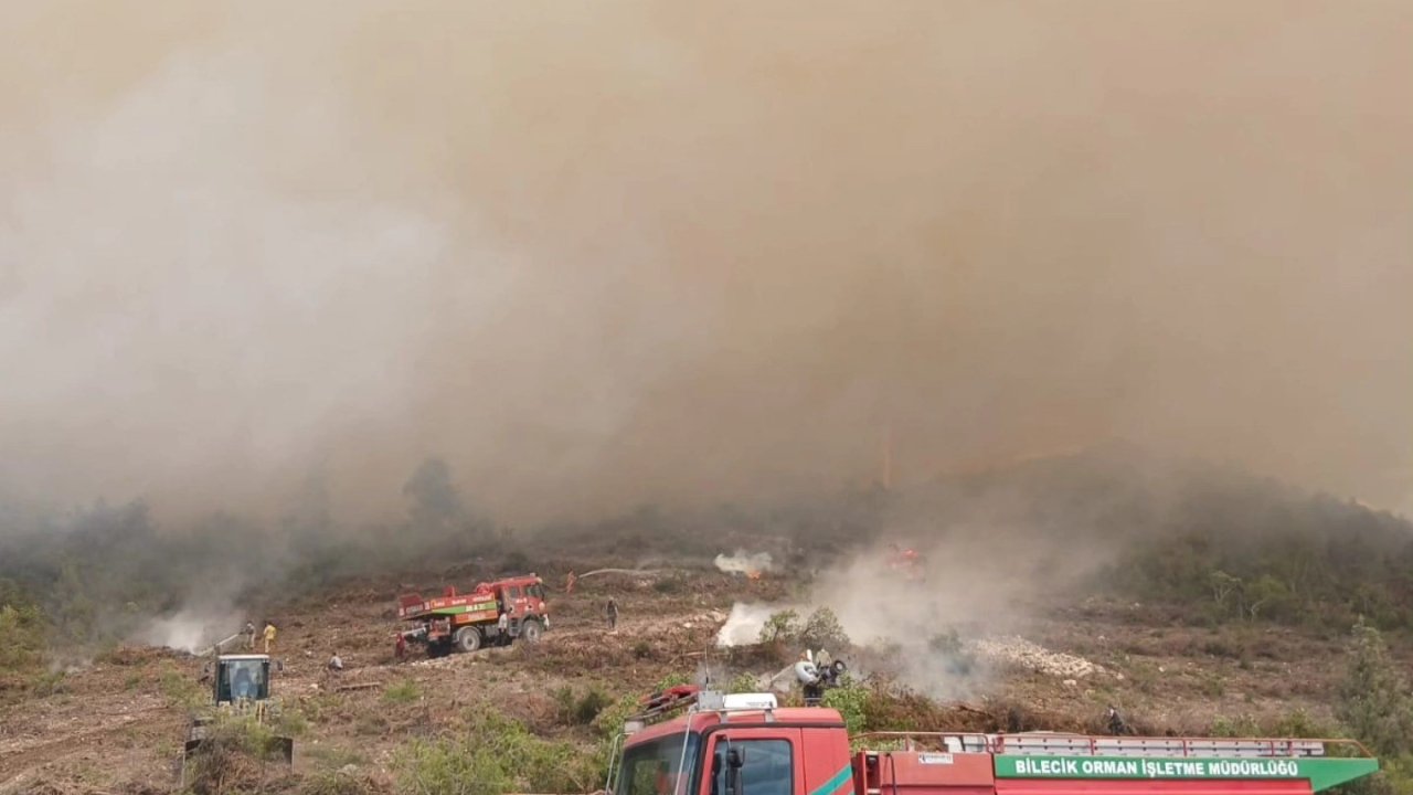 Bayırköy Belediyesi’nden Zobran köyünde çıkan yangına destek