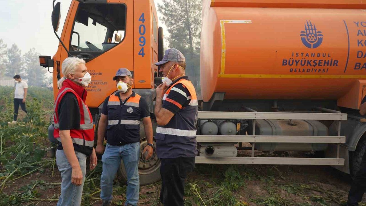 Başkan Subaşı’nın yangınla mücadeledeki gayreti taktir topladı
