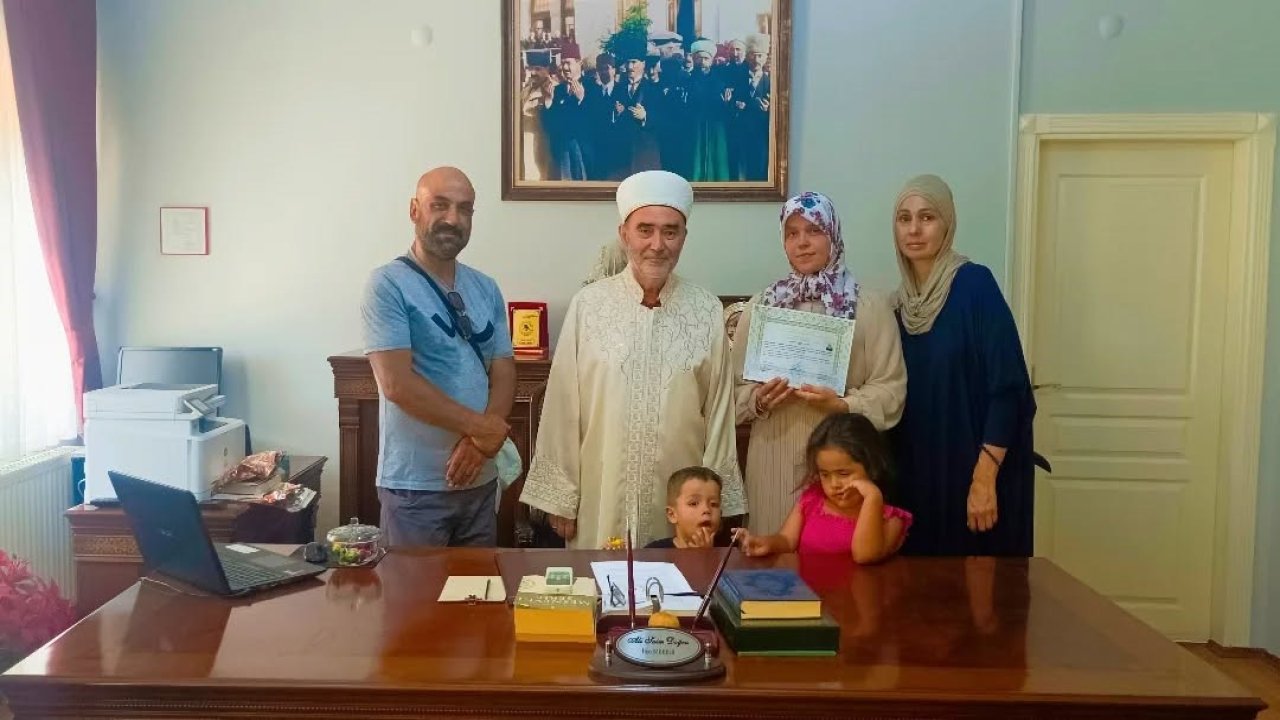 Söke İlçe Müftülüğü’nde ihtida töreni gerçekleştirildi