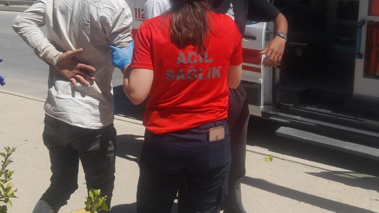 Otomobille motosiklet çarpıştı: 2 yaralı