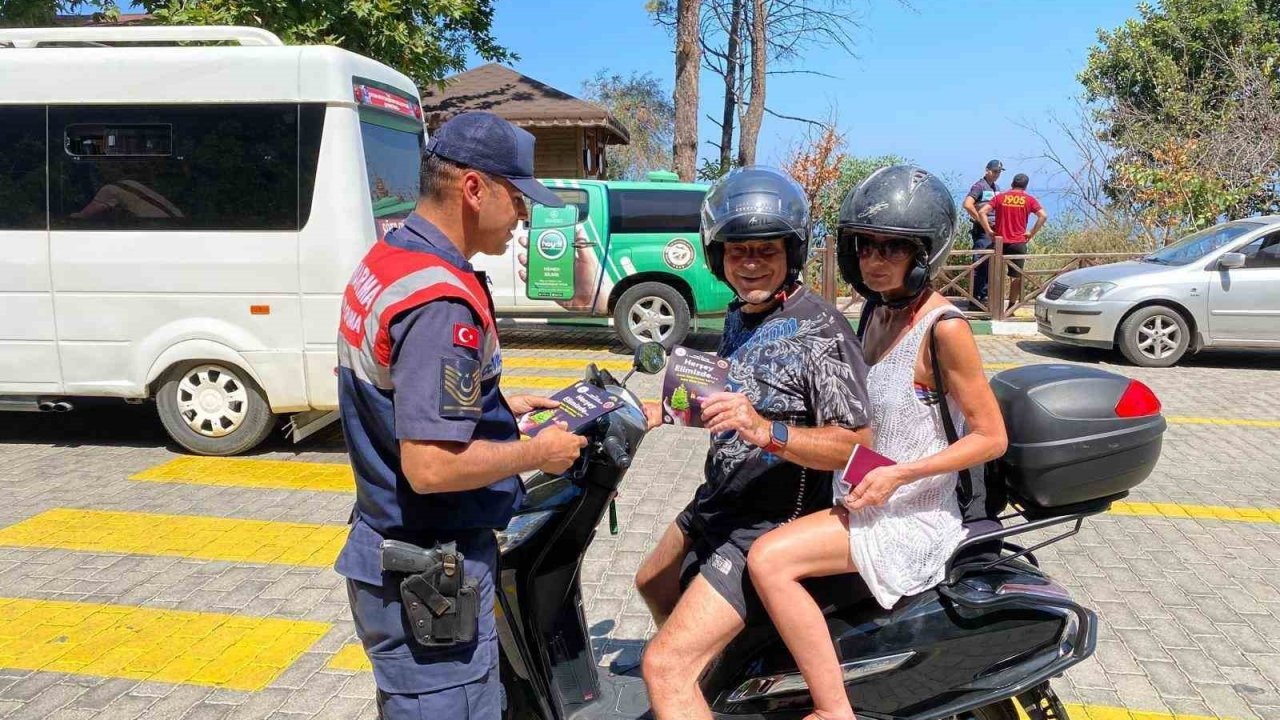 Jandarma’dan Milli Park’ta vatandaşlara yangın uyarısı