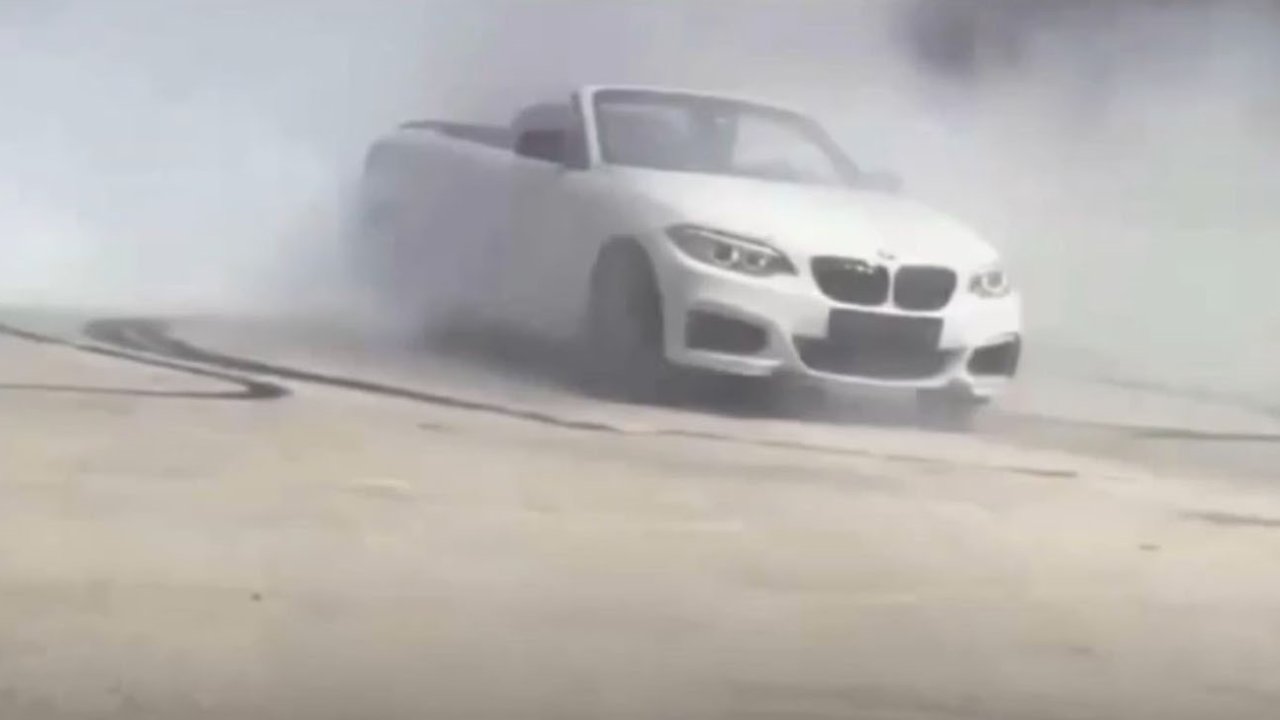 Cadde ortasında drift atan sürücüye 46 bin TL ceza