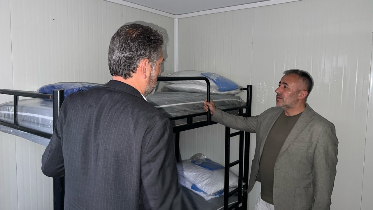 Başkan Yıldırım, konteyner kentlerde incelemelerde bulundu